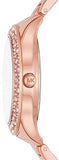 Michael Kors Lilane Quartz Rose Gold Dial Rose Gold Steel Strap Watch For Women - MK1068