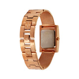 Guess Nouveau Diamonds Rose Gold Dial Rose Gold Mesh Bracelet Watch for Women - W0127L3