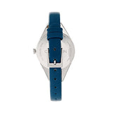 Calvin Klein Rebel Blue Silver Dial Blue Leather Strap Watch for Women - K8P231V6