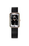 Swarovski Uptown Black Dial Black Leather Strap Watch for Women - 5547710