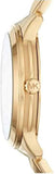 Michael Kors Runway Mercer Crystals Gold Dial Gold Steel Strap Watch For Women - MK6714