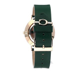 Coach Green Dial Green Leather Strap Watch for Women - 14503383