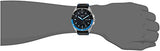 Fossil Sport 54 Day Date Black Dial Black Leather Strap Watch for Men - FS5321