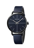 Calvin Klein Even Blue Dial Blue Leather Strap Watch for Men - K7B214VN