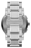 Burberry The City Chronograph Silver Dial Silver Steel Strap Watch for Men - BU9350