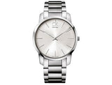 Calvin Klein City Silver Dial Silver Steel Strap Watch for Men - K2G2G146