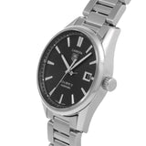 Tag Heuer Carrera Automatic Black Dial Silver Steel Strap Watch for Men - WAR211A.BA0782