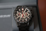 Tag Heuer Carrera Automatic Chronograph Black Dial Black Steel Strap Watch for Men - CBG2090.BH0661