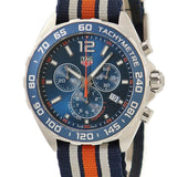 Tag Heuer Formula 1 Quartz Blue Dial Two Tone NATO Strap Watch for Men - WAZ1010.FC8196