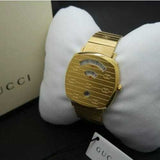 Gucci Grip Yellow Gold Dial Yellow Gold Steel Strap Unisex Watch -  YA157403