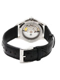 Gucci G Timeless Automatic Silver Dial Black Leather Strap Unisex Watch - YA126468