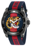 Gucci Dive Tiger Blue and Red Dial Blue Red Blue Nylon Strap Watch For Men - YA136215