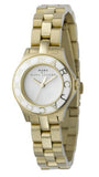 Marc Jacobs Amy White Dial Gold Steel Strap Watch for Women - MBM3051