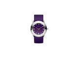 Marc Jacobs Purple Dial Purple Leather Strap Watch for Women - MBM8530