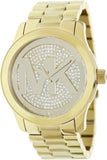 Michael Kors Runway Gold Dial Gold Steel Strap Watch for Women - MK5706