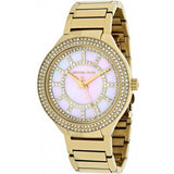 Michael Kors Kerry Mother of Pearl Dial Gold Steel Strap Watch for Women - MK3396