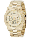 Michael Kors Runway Gold Dial Gold Steel Strap  Watch for Men - MK8077