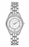 Michael Kors Lauryn Mother of Pearl Dial Silver Steel Strap Watch for Women - MK3900