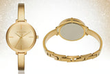 Michael Kors Jaryn Analog Quartz Gold Dial Gold Steel Strap Watch For Women - MK3546