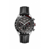 Tag Heuer Carrera Porsche Chronograph Special Edition Black Dial Black Leather Strap Watch for Men - CBN2A1F.FC6492