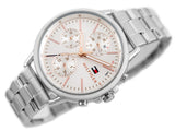 Tommy Hilfiger Carly White Dial Silver Stainless Steel Strap Watch for Women - 1781787