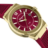 Salvatore Ferragamo F-80 Classic Red Dial Red Rubber Strap Watch for Men - SFHY02422