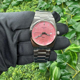 Tissot PRX Quartz Pink Dial Silver Steel Strap Watch for Women - T137.210.11.331.00