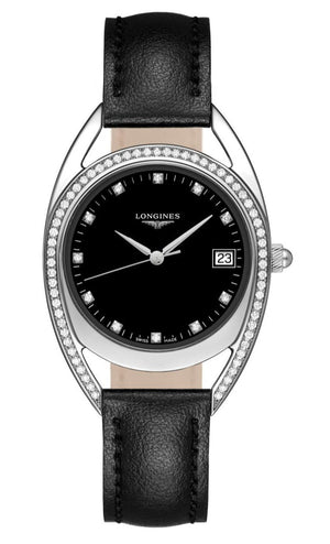 Longines Equestrian Arche Quartz Diamond Black Dial Watch for Women - L6.136.0.57.0