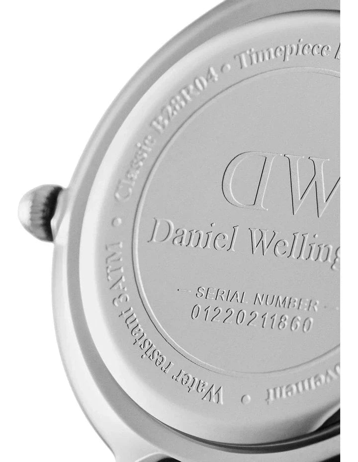 Daniel Wellington Classic St Mawes White Dial Brown Leather Strap Watch For Men - DW00100021