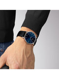 Tissot Everytime Gent Blue Dial Black Leather Strap Watch for Men - T143.410.16.041.00