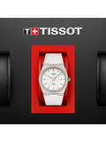 Tissot PRX 40 Quartz White Dial White Leather Strap Watch For Men -  T137.410.17.011.00