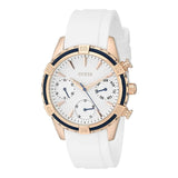 Guess Catalina White Dial White Silicon Strap Watch For Women - W0562L1