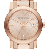 Burberry The City Rose Gold Dial Rose Gold Steel Strap Watch for Women - BU9235