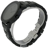 Movado Bold Black Dial Black Steel Strap Watch For Men - 3600047