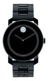 Movado Bold Black Dial Black Steel Strap Watch for Men - 3600102