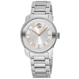 Movado Bold Silver Dial Silver Steel Strap Watch for Women - 3600244