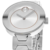 Movado Bold Silver Dial Silver Steel Strap Watch For Women - 3600381