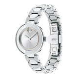 Movado Bold Silver Dial Silver Steel Strap Watch For Women - 3600381