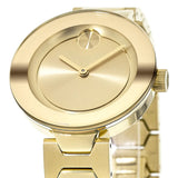 Movado Bold Gold Dial Gold Steel Strap Watch For Women - 3600382