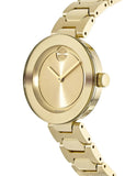 Movado Bold Gold Dial Gold Steel Strap Watch For Women - 3600382