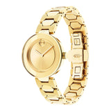 Movado Bold Gold Dial Gold Steel Strap Watch For Women - 3600382