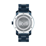 Movado Bold Blue Dial Blue Steel Strap Watch For Women - 3600388