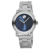 Movado Bold Blue Dial Silver Steel Strap Watch for Women - 3600396