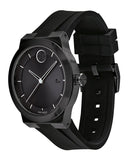 Movado Bold Fusion Black Dial Black Rubber Strap Watch for Men - 3600621