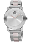 Movado Bold Silver Dial Two Tone Steel Strap Watch for Women - 3600702