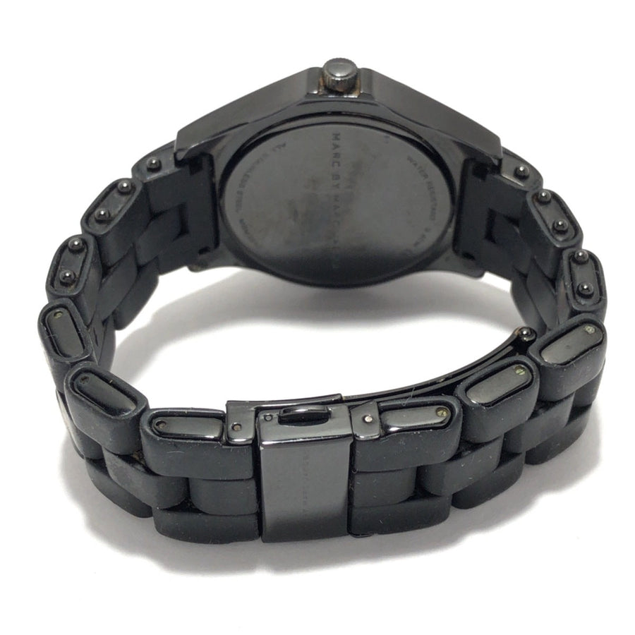 Marc Jacobs Pelly Black Dial Black Silicone Strap Watch for Women - MBM2543