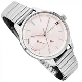 Tommy Hilfiger Brooke Pink Dial Silver Steel Strap Watch for Women - 1782020