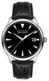 Movado Heritage Calendoplan Black Dial Black Leather Strap Watch for Men - 3650004