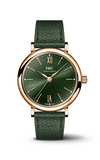 IWC Portofino Automatic Green Dial Green Leather Strap Watch for Women - IW357415