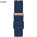 Guess Marina Multifunction White Dial Blue Rubber Strap Watch for Women - W1025L4